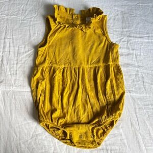 Kate Quinn Chartreuse Ruffled Collar Sleeveless Bubble • Size 2T